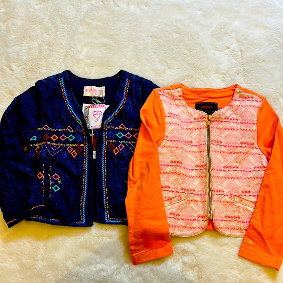 Gorgeous girls fashionable jackets size 5 NWT/ like new!